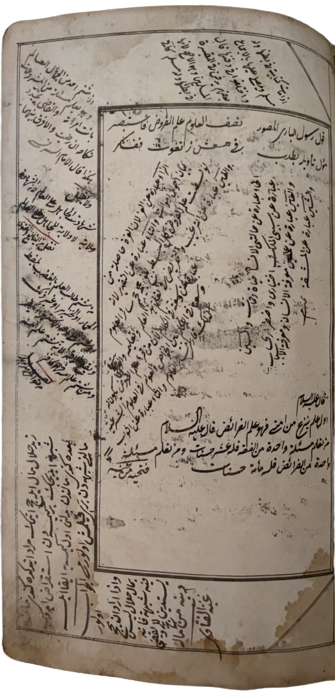OSMANLI BASKI DAMGALI MÜHÜRLU KENARLARINDA KULLANAN KADININ EL YAZMA  NOT BİLGİLİ MİRAS HUKUKU KİTABIORJİNAL DERİ EL YAPIM KABINDA