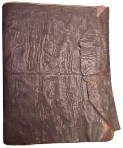 OSMANLI EL YAZMA AHERLİ KAIT ÜZERİNE YAZILAN ELHAMI ŞERİF ORJİNAL DERİ EL YAPIM KABINDA 