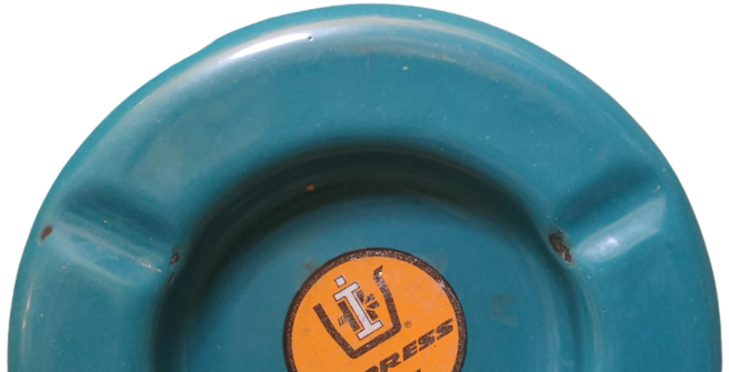 1950 EMAYE BONCUK MAVİ REKDE KÜLLÜK İNPRESS MADENİ EŞYA SANAYİ VE TİCARET A. Ş. İSTANBUL  KÜLTABLASI