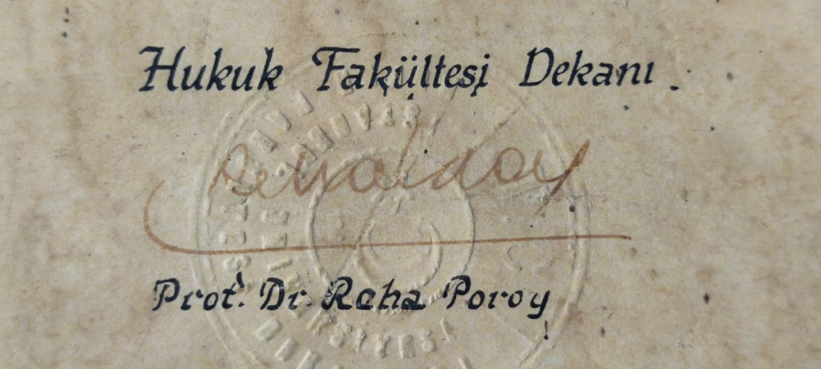 İSTANBUL HUKUK FAKULTESİ  LİSANS DİPLOMASI AVUKAT YUSUF OGLU İSMAİL MÜFTÜOĞLU NA AİT CERCEVESİNDE