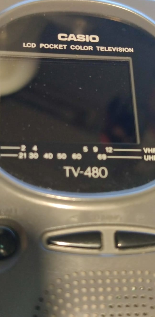 1993 CASIO TV-480 2" LCD TELEVİZYON PİLLİ ORJINAL KILIFINDA  CASIO COMPUTER CO LTD TOKYO JAPAN 