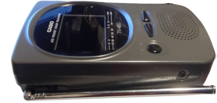 1993 CASIO TV-480 2" LCD TELEVİZYON PİLLİ ORJINAL KILIFINDA  CASIO COMPUTER CO LTD TOKYO JAPAN 