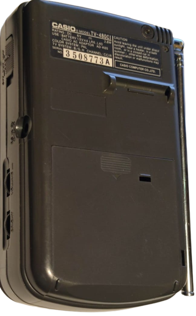 1993 CASIO TV-480 2" LCD TELEVİZYON PİLLİ ORJINAL KILIFINDA  CASIO COMPUTER CO LTD TOKYO JAPAN 