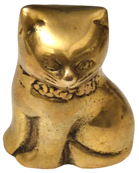 SARI PİRİNC YAVRU KEDİ BOYNUNDA TASMALI OTURAN COK SEVİMLİ MİNİK YAVRU KEDİ BİBLOSU  7 CM BOYUNDA