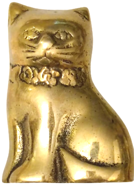 SARI PİRİNC YAVRU KEDİ BOYNUNDA TASMALI OTURAN COK SEVİMLİ MİNİK YAVRU KEDİ BİBLOSU  7 CM BOYUNDA