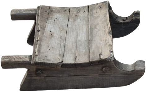 1950 EYUP  EL YAPIM AHŞAP COCUK KAR KIZAGI KARDA KAYILMASI İÇİN YAPILMIŞ TEK KİŞİLİK KIZAK