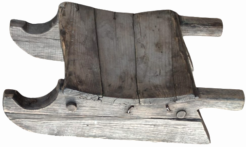 1950 EYUP  EL YAPIM AHŞAP COCUK KAR KIZAGI KARDA KAYILMASI İÇİN YAPILMIŞ TEK KİŞİLİK KIZAK