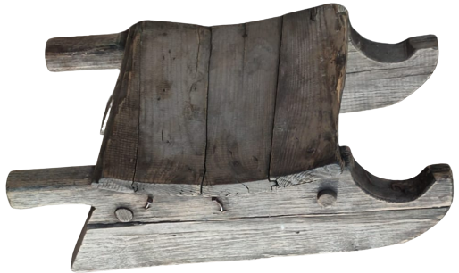 1950 EYUP  EL YAPIM AHŞAP COCUK KAR KIZAGI KARDA KAYILMASI İÇİN YAPILMIŞ TEK KİŞİLİK KIZAK