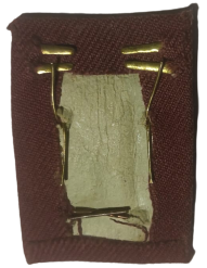 1940 TCDD TÜRKİYE CÜMHÜRİYETİ DEVLET DEMİRYOLLARI MAKİNİST BRÖVESİ  BORDO BEZ ÜZERİNDE PİRİNC GOUSE TAKILAN APOLET 