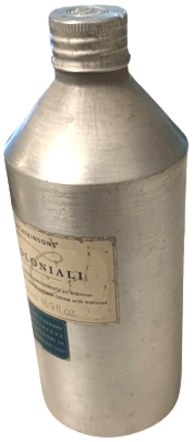 J&E ATKINSONS İ COLONİALİ DOCCIA KAPAKLI ALİMÜNYUM ŞİŞESİNDE 500 ML ESANS PARFUM KOLONYA KABI İCERSİNDE AZ MİKTARDA BULUNMAKTADIR