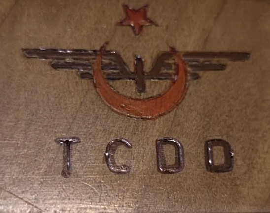 1950 TCDD TÜRKİYE CUMHURİYETİ  DEVLET DEMİR YOLLARI AHŞAP NOTLUK SIVAS DEMİRYOLU FABRİKALARINDA YAPILMIŞ KOMPLE AHŞAP 