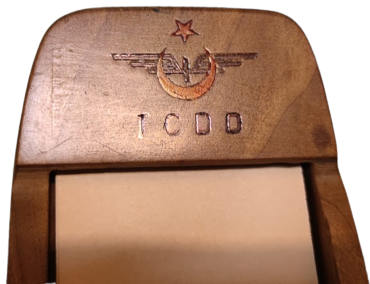 1950 TCDD TÜRKİYE CUMHURİYETİ  DEVLET DEMİR YOLLARI AHŞAP NOTLUK SIVAS DEMİRYOLU FABRİKALARINDA YAPILMIŞ KOMPLE AHŞAP 