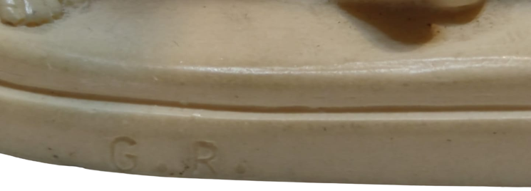 1950 GINO RUGGERI GREEK  STATUES 3 GRACES  ÜC GÜZEL TANRICA RECİNE HEYKEL KREM RENKDE ALT KAİDESİ G.R DAMGALI ORJİNAL ÜRÜN