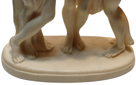 1950 GINO RUGGERI GREEK  STATUES 3 GRACES  ÜC GÜZEL TANRICA RECİNE HEYKEL KREM RENKDE ALT KAİDESİ G.R DAMGALI ORJİNAL ÜRÜN