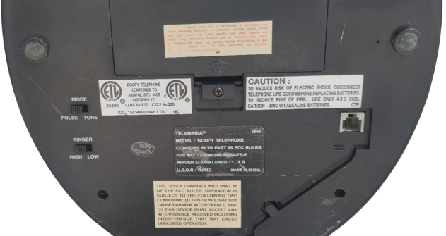 1980 TELEMANIA GOOFY ANİMATED PHONE ANİMASYONLU TELEFON SABİT HATLI KABLOLU VİNTAGE TELEFON