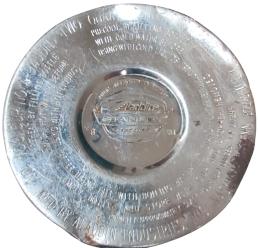 1960 AMERİKAN MALI METAL CELİK ALADDİN SICAK SOUK TUTUCU TERMOS