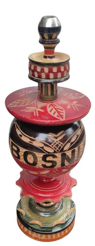 BOSNA İŞİ TAMAMI  EL YAPIM  KÖK BOYOMA KOMPLE GECME  BOSNAHERSEK AHŞAP NARGİLE