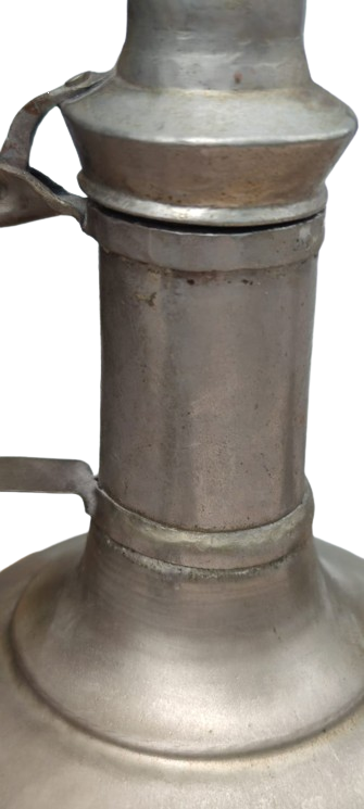 OSMANLI İNEGOL BAKIR DÖGME USTA İŞİ GELİN İBRİGİ GELİN ODASI İCİNDE KULLANILMAK  İCİN YAPILMIŞ UFAK BOYDA İBRİK 