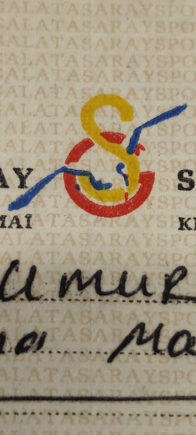 GALATASARAY SPOR KULÜBÜ İCTİMAİ KISIM 7 ŞUBAT 1973 TARİH 00324 NUMARALI 100  LİRALIK RENKLİ GS LOGOLU