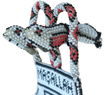 1960 HAPİSHANE BONCUK İŞİ MAŞALLAH  BJK VE TURK BAYRAKLI  CİFT SALLANAN KUŞ EL YAPIMI BONCUK CİFT TARAFLIDIR SİYAH BEYAZ BONCUKDAN BEŞİKTAŞ ARMALI