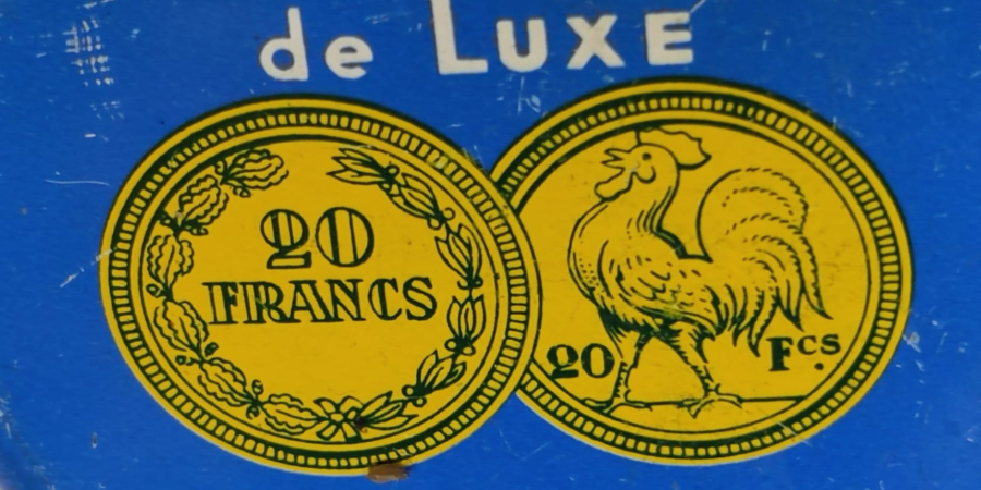 CRAGE DE LUXE LOUIS DOR MADEIN FRANCE SİYAH BALMUMU AYAKKABİ BOYASI TENEKE KAPAKLI KUTUSUNDA 