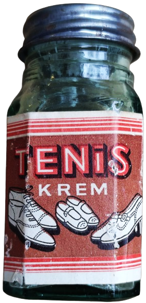 M.NURİ LEFLEF TENİS KREM İSKANPİN BOYASI CAM ÜZERİ RENKLİ ETİKETLİ ORJİNAL KAPAKLI KENDİ ŞİŞESİNDE AYAKKABI BOYASI İÇERSİ BOSTUR