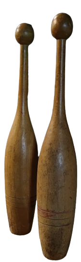 OSMANLI JİMLASTİK VUCUT HAREKETLERİ CALIŞMALARINDA  VE GÖSTERİLERDE  KULLANILAN AHŞAP İKİ ADET ŞİMŞİR LABUT