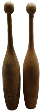 OSMANLI JİMLASTİK VUCUT HAREKETLERİ CALIŞMALARINDA  VE GÖSTERİLERDE  KULLANILAN AHŞAP İKİ ADET ŞİMŞİR LABUT