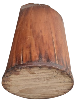 1950 ANADOLU İŞİ AHŞAP OYNAR MANDALLI KAPAKLI TAŞIMA KULPLU SU SAKLAMA TAŞIMA KABİ SURAHİ TARLADA BAGDA YANLARINDA TAŞINAN SU KABI 