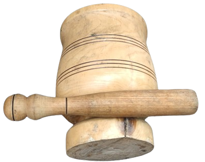 BUYUK DEV BOYDA TEK PARCA AHŞAP KOLLU HAVAN EL YAPIM 