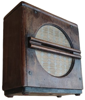 1941 WEBSTER ELECTRİK CO TELETALK MODEL İNTERKOM SİSTEMİ CİFT TARAFLI HOPARLOR AHŞAP KASA USA