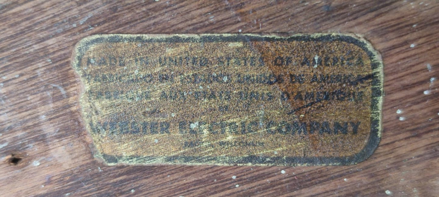 1941 WEBSTER ELECTRİK CO TELETALK MODEL İNTERKOM SİSTEMİ CİFT TARAFLI HOPARLOR AHŞAP KASA USA