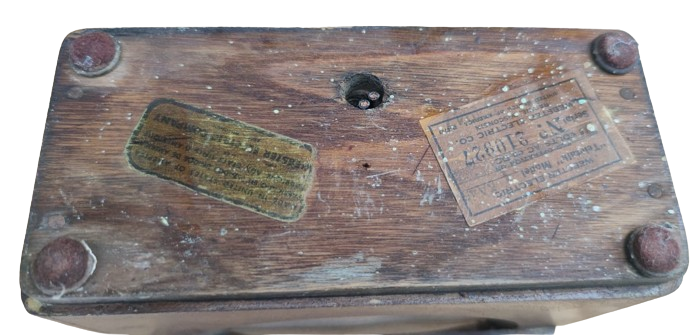 1941 WEBSTER ELECTRİK CO TELETALK MODEL İNTERKOM SİSTEMİ CİFT TARAFLI HOPARLOR AHŞAP KASA USA