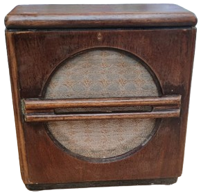 1941 WEBSTER ELECTRİK CO TELETALK MODEL İNTERKOM SİSTEMİ CİFT TARAFLI HOPARLOR AHŞAP KASA USA