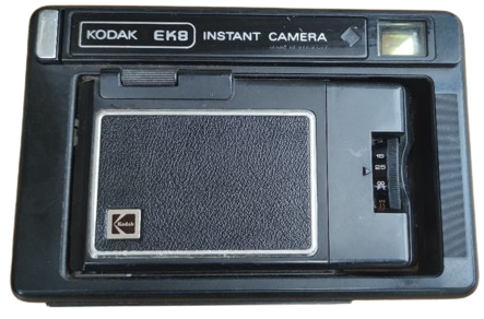 1970 KODAC EK8 İNSTAL CAMERA KORUKLU ACILIP KAPATILABİLEN POLARAID FOTOGRAF MAKİNASI