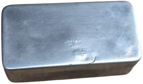 ORIGINAL RECORD MADEIN SWISS 200 C SOCOREX METAL KAPAKLI KUTU VE  CAM ENJEKTOR İGLERİ MEVCUT KUTUSUNDA 