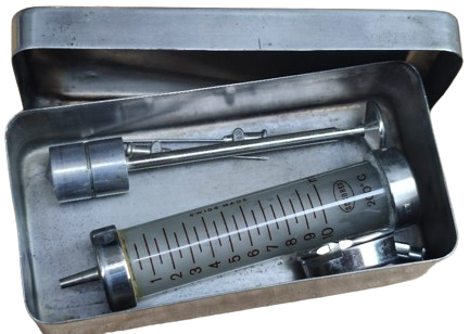 ORIGINAL RECORD MADEIN SWISS 200 C SOCOREX METAL KAPAKLI KUTU VE  CAM ENJEKTOR İGLERİ MEVCUT KUTUSUNDA 