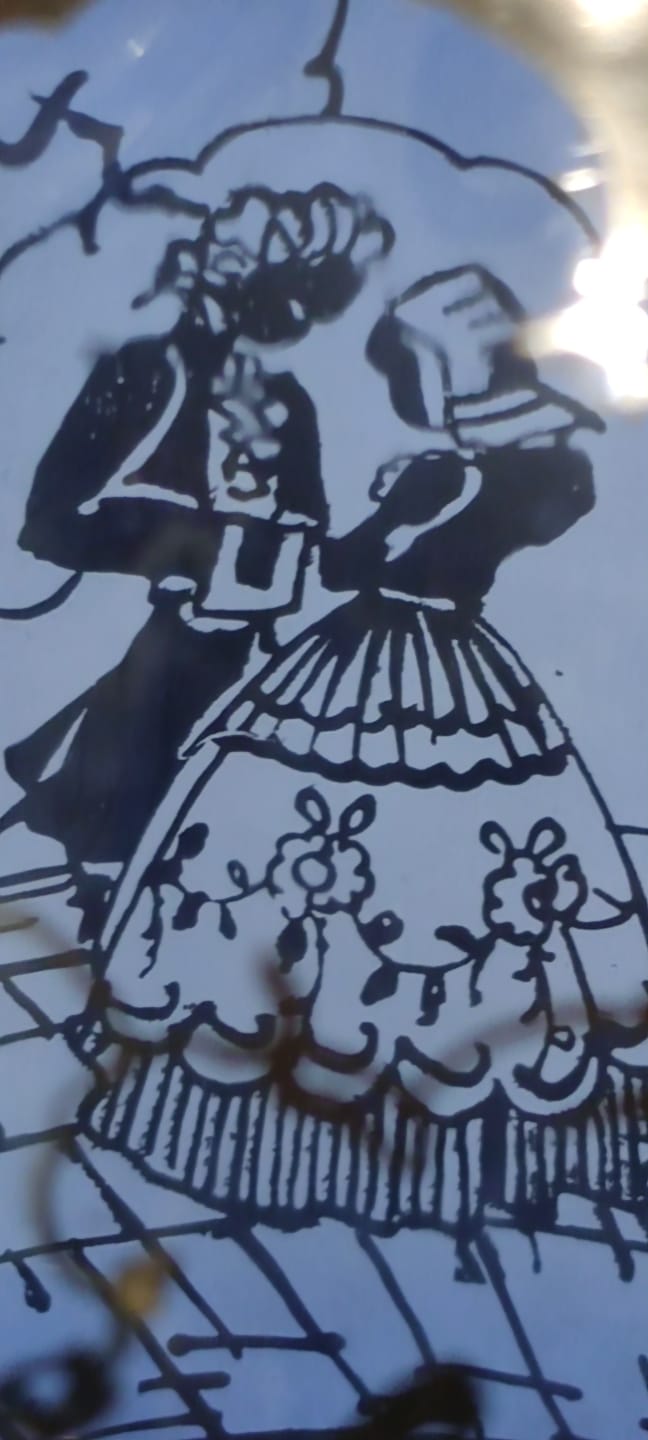 1900 ZEMZEM TAKIMI OSMANLI PAZARI İÇİN ÖZEL YAPILMIŞ ÜZERLERİ GÜMÜŞ EL CEKME KOBALT MAVİSİ CAMİİ TAVSİRLİ TAM TAKIM