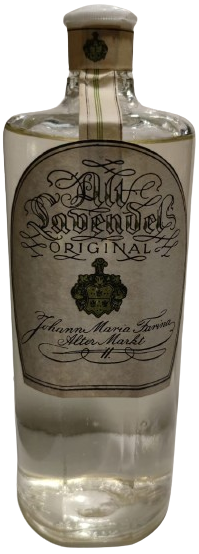 1950 JOHANN MARİA FARINA  AFTER MARKT KAPAGI ACILMAMIS İÇERSİ DOLU ÜZERİ ETİKETLİ KOLONYA ŞİŞESİ