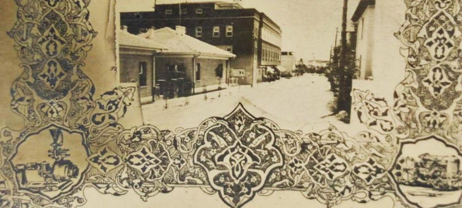 OSMANLICA YAZILI İNÖNÜ BAYRAM TEBRİK KARTI İNÖNUNUN ŞAHSİ KENDİ RESİMLİ ORJİNAL KART ARKASI YAZILI 