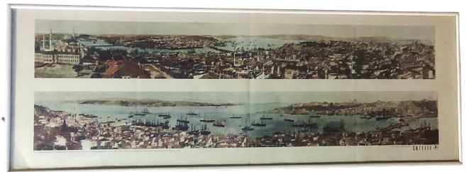 1994 TURK HAVA YOLLARI  SKYLIFE YENİ YIL ARMAGANI  1876 İSTANBUL  PONORAMİK GRAVULERİ