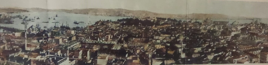 1994 TURK HAVA YOLLARI  SKYLIFE YENİ YIL ARMAGANI  1876 İSTANBUL  PONORAMİK GRAVULERİ