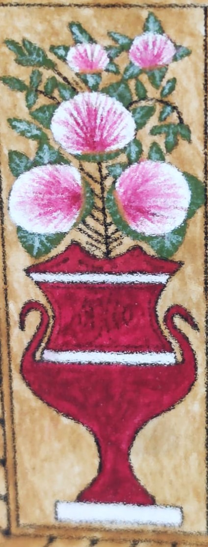 HİLYE-İ ŞERİF (PEYGAMBER EFENDİMİZ’İN ŞEMÂİLİ) GÜZELLİKLERİ ANLATAN HAT YAZI EL ÇEKME EL BOYAMA MEHMET KETEBELİ 37 X 57 ÖLÇÜLERDE 