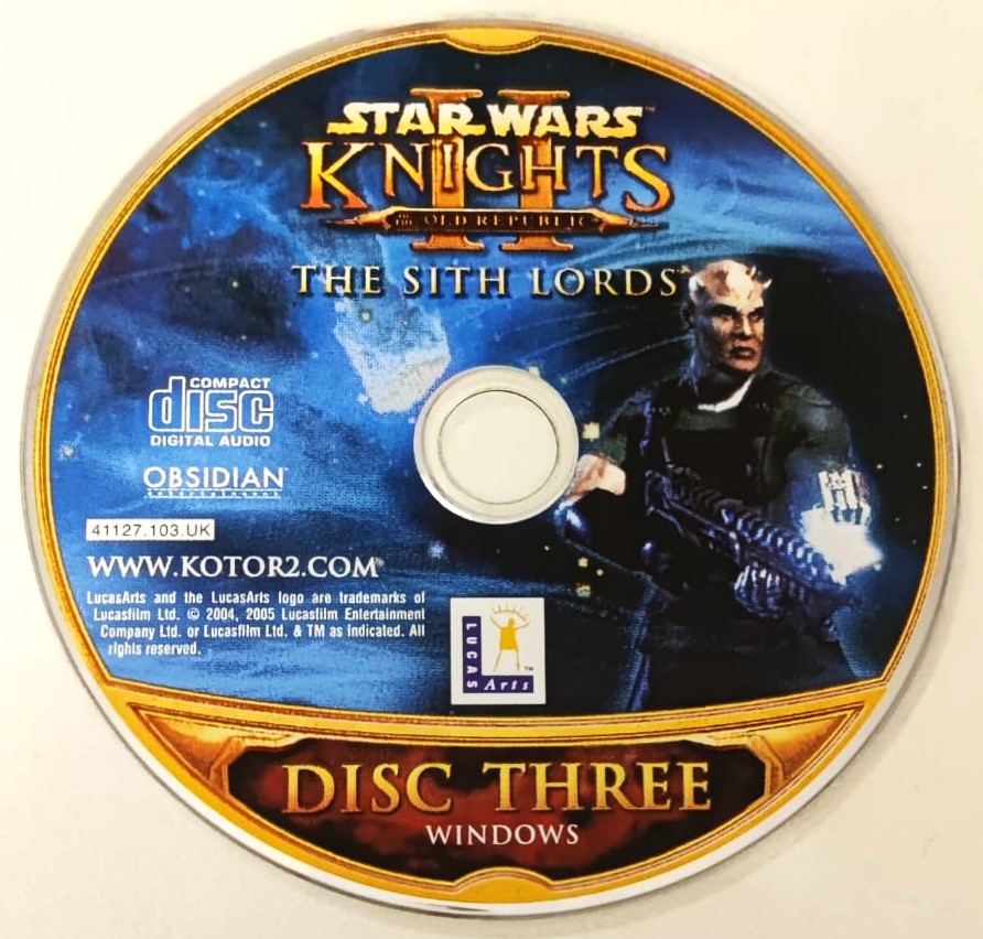 STAR WARS KNİGHT  THE SITH LORDS CD  ORJİNAL KUTUSUNDA KİTAPCIKLI  LİSANSLI 3 ADET PC CD ROM 