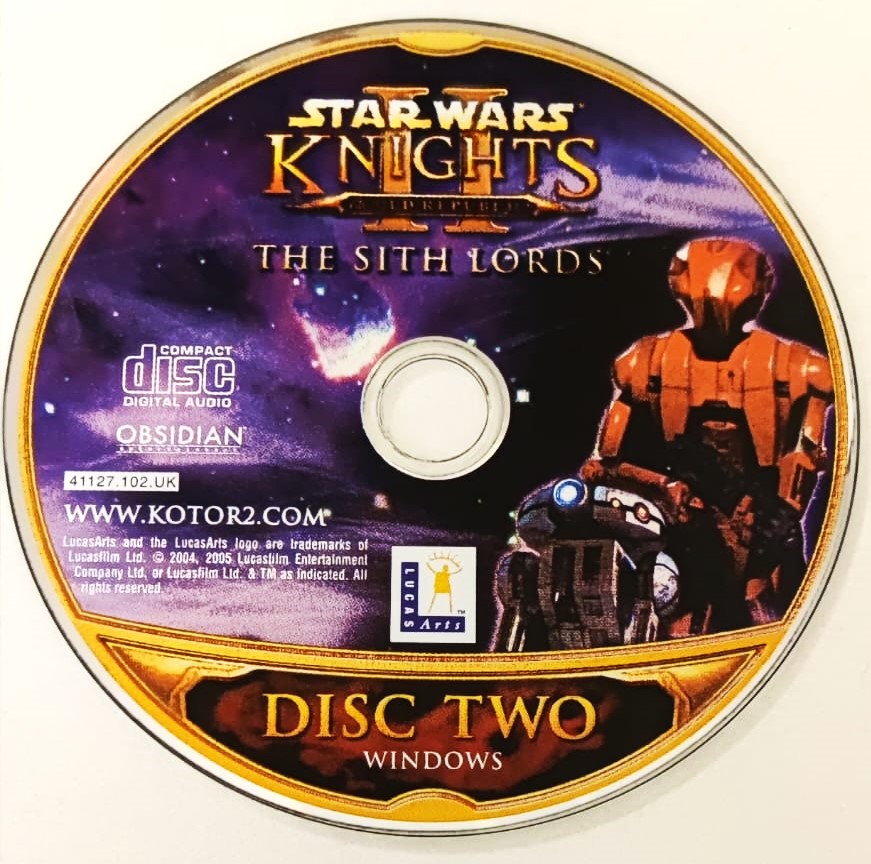 STAR WARS KNİGHT  THE SITH LORDS CD  ORJİNAL KUTUSUNDA KİTAPCIKLI  LİSANSLI 3 ADET PC CD ROM 