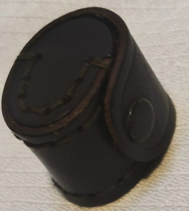 1960 USA  DERİ KILIFINDA PİRINC CİFT CAM MERCEKLİ HASSAS MERCEK BUYUTEC ELMAS YEŞİM PIRLANTA  PARA KONTROLU İÇİN ÜRETİLMİŞTİR BONCUK ZİNCİRLİ LOUP