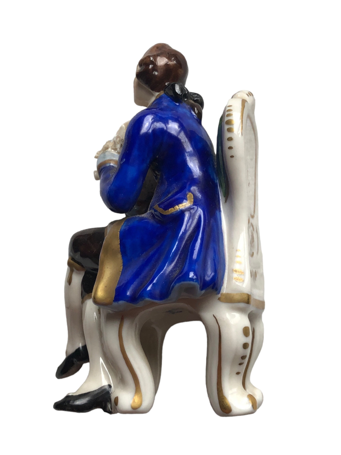 DAMGALI ESKİ SERAMİK PİYANİST VE PİYANO 