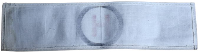 1950 HASTA BAKICI  KOL BANDI DEVLET KURUMLARINDA KULLANILMASI İCİN DEVLET MALZEME OFİSİ TARAFINDAN YAPILMIŞ DAGITILMIŞTIR PAZUBENT