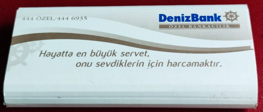 DENİZBANK ŞÖMİNE YAKMA KİBRİTİ VASATİ 25 UZUN COP ÜZERİNDE YAZAN HAYATTA EN BUYUK SERVET ONU SEVDİKLERİN İÇİN HARCAMAKTIR