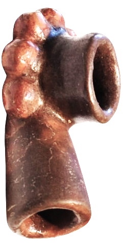 OSMANLI 19 YUZYIL TOPHANE LÜLE TÜTÜN İÇME KIZIL TOPRAK KİL İLE ELDE YAPILMIŞ PİŞMİŞ KİLDEN YAPILMA TERRACOTTA ATIK KIRIK CATLAK KESİNLİKLE YOKTUR